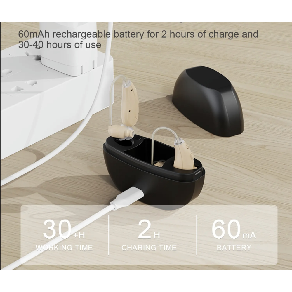 Behind-the-Ear RIC Hearing Aids Strong Amplification with Noise Cancelling Behind-the-Ear RIC Hearing Aids Strong Amplification with Noise Cancelling