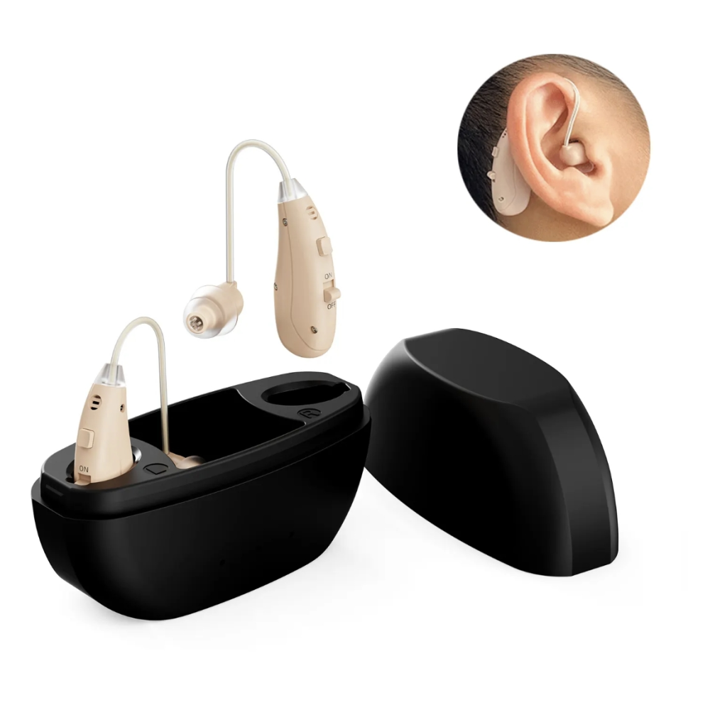 Behind-the-Ear RIC Hearing Aids Strong Amplification with Noise Cancelling Behind-the-Ear RIC Hearing Aids Strong Amplification with Noise Cancelling