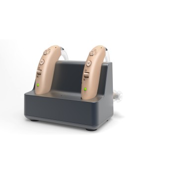 Rechargeable Hearing Aids 4-Mode Noise Cancellation with Charging Dock