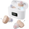 Rechargeable, Virtually Invisible Hearing Aids with Noise Cancellation