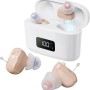 Rechargeable, Virtually Invisible Hearing Aids with Noise Cancellation
