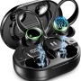 Wireless Earbuds, 2026 New Bluetooth 5.4 Sports Headphones, 50+Hrs Playtime HiFi Stereo Earbuds, 4 ENC Noise Cancelling Mics, IP7 Waterproof Earphones with Earhook for Gym Workouts, USB-C Fast Charge