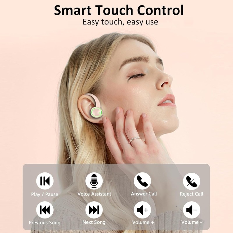 Wireless Earbuds, 2026 New Bluetooth 5.4 Sports Headphones, 50+Hrs Playtime HiFi Stereo Earbuds, 4 ENC Noise Cancelling Mics, IP7 Waterproof Earphones with Earhook for Gym Workouts, USB-C Fast Charge Wireless Earbuds, 2026 New Bluetooth 5.4 Sports Headphones, 50+Hrs Playtime HiFi Stereo Earbuds, 4 ENC Noise Cancelling Mics, IP7 Waterproof Earphones with Earhook for Gym Workouts, USB-C Fast Charge