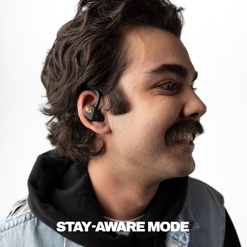 Skullcandy Push Play Active Wireless Earbuds, Bluetooth Headphones, Noise Isolating Fit, 34 Hrs Battery, Secure-Fit Over-Ear Hanger, Sweat Water Resistant, Microphone for iPhone Android - Black/Orange Skullcandy Push Play Active Wireless Earbuds, Bluetooth Headphones, Noise Isolating Fit, 34 Hrs Battery, Secure-Fit Over-Ear Hanger, Sweat Water Resistant, Microphone for iPhone Android - Black/Orange