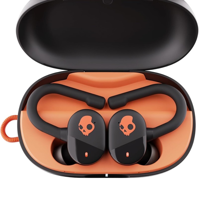 Skullcandy Push Play Active Wireless Earbuds, Bluetooth Headphones, Noise Isolating Fit, 34 Hrs Battery, Secure-Fit Over-Ear Hanger, Sweat Water Resistant, Microphone for iPhone Android - Black/Orange Skullcandy Push Play Active Wireless Earbuds, Bluetooth Headphones, Noise Isolating Fit, 34 Hrs Battery, Secure-Fit Over-Ear Hanger, Sweat Water Resistant, Microphone for iPhone Android - Black/Orange