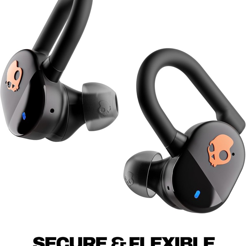 Skullcandy Push Play Active Wireless Earbuds, Bluetooth Headphones, Noise Isolating Fit, 34 Hrs Battery, Secure-Fit Over-Ear Hanger, Sweat Water Resistant, Microphone for iPhone Android - Black/Orange Skullcandy Push Play Active Wireless Earbuds, Bluetooth Headphones, Noise Isolating Fit, 34 Hrs Battery, Secure-Fit Over-Ear Hanger, Sweat Water Resistant, Microphone for iPhone Android - Black/Orange
