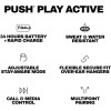 Skullcandy Push Play Active Wireless Earbuds, Bluetooth Headphones, Noise Isolating Fit, 34 Hrs Battery, Secure-Fit Over-Ear Hanger, Sweat Water Resistant, Microphone for iPhone Android - Black/Orange Skullcandy Push Play Active Wireless Earbuds, Bluetooth Headphones, Noise Isolating Fit, 34 Hrs Battery, Secure-Fit Over-Ear Hanger, Sweat Water Resistant, Microphone for iPhone Android - Black/Orange