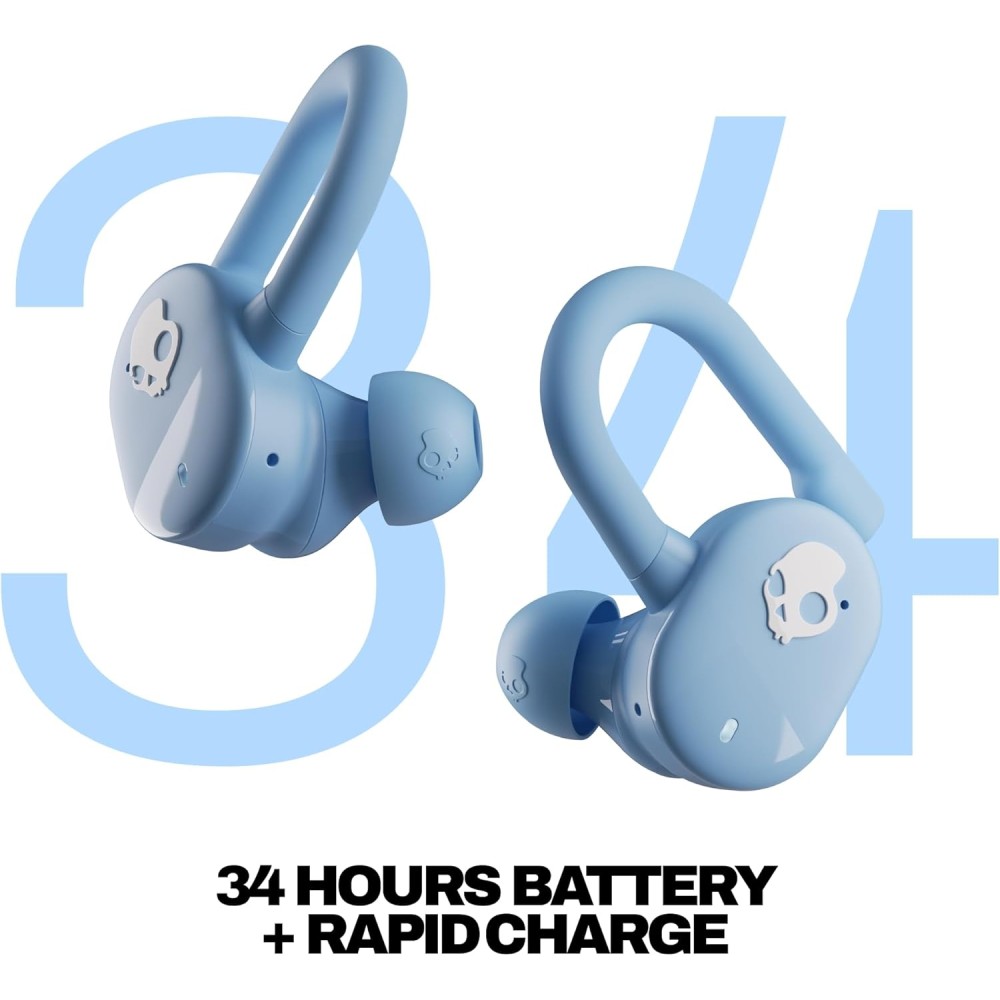 Skullcandy Push Play Active Wireless Earbuds, Bluetooth Headphones, Noise Isolating Fit, 34 Hrs Battery, Secure-Fit Over-Ear Hanger, Sweat Water Resistant, Microphone for iPhone Android - Black/Orange Skullcandy Push Play Active Wireless Earbuds, Bluetooth Headphones, Noise Isolating Fit, 34 Hrs Battery, Secure-Fit Over-Ear Hanger, Sweat Water Resistant, Microphone for iPhone Android - Black/Orange