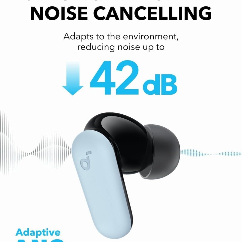 Soundcore P30i by Anker Noise Cancelling Earbuds, Strong and Smart Noise Cancelling, Powerful Bass, 45H Playtime, 2-in-1 Case and Phone Stand, IP54, Wireless Earbuds, Bluetooth 5.4 (Green) Soundcore P30i by Anker Noise Cancelling Earbuds, Strong and Smart Noise Cancelling, Powerful Bass, 45H Playtime, 2-in-1 Case and Phone Stand, IP54, Wireless Earbuds, Bluetooth 5.4 (Green)