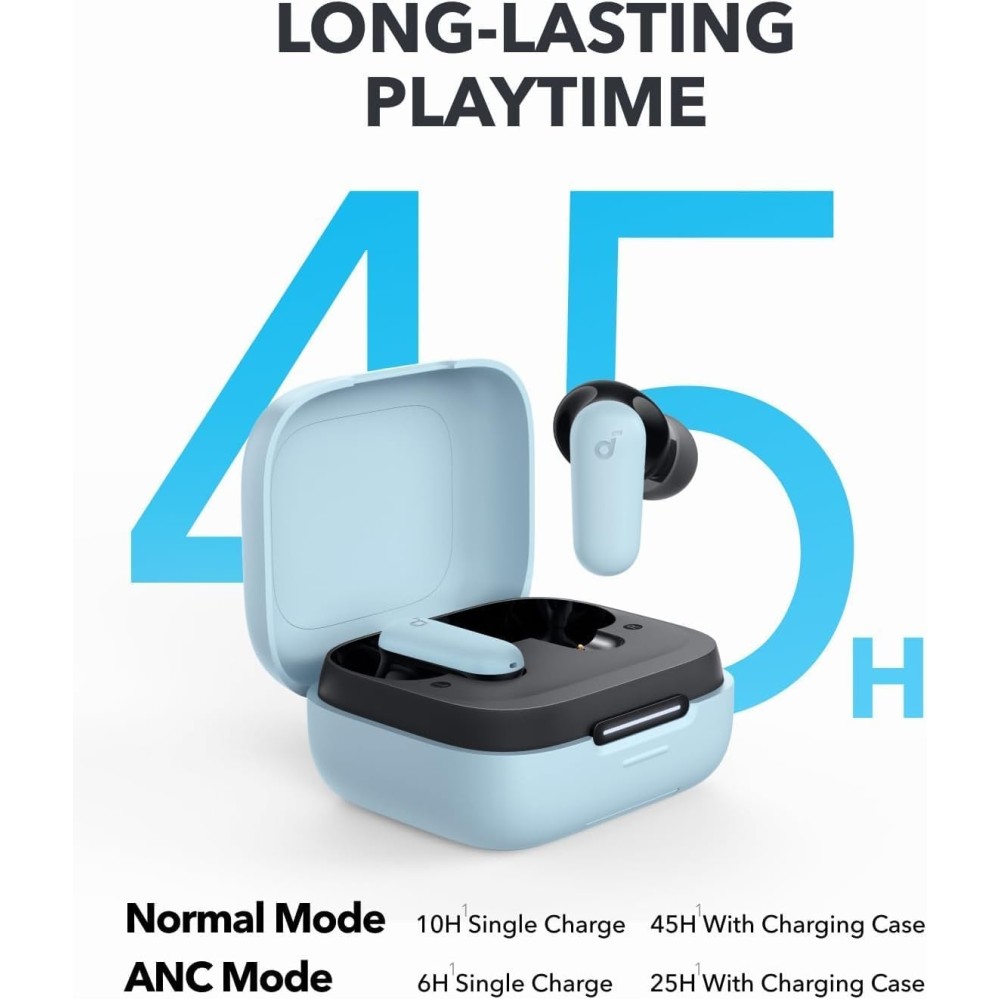 Soundcore P30i by Anker Noise Cancelling Earbuds, Strong and Smart Noise Cancelling, Powerful Bass, 45H Playtime, 2-in-1 Case and Phone Stand, IP54, Wireless Earbuds, Bluetooth 5.4 (Green) Soundcore P30i by Anker Noise Cancelling Earbuds, Strong and Smart Noise Cancelling, Powerful Bass, 45H Playtime, 2-in-1 Case and Phone Stand, IP54, Wireless Earbuds, Bluetooth 5.4 (Green)