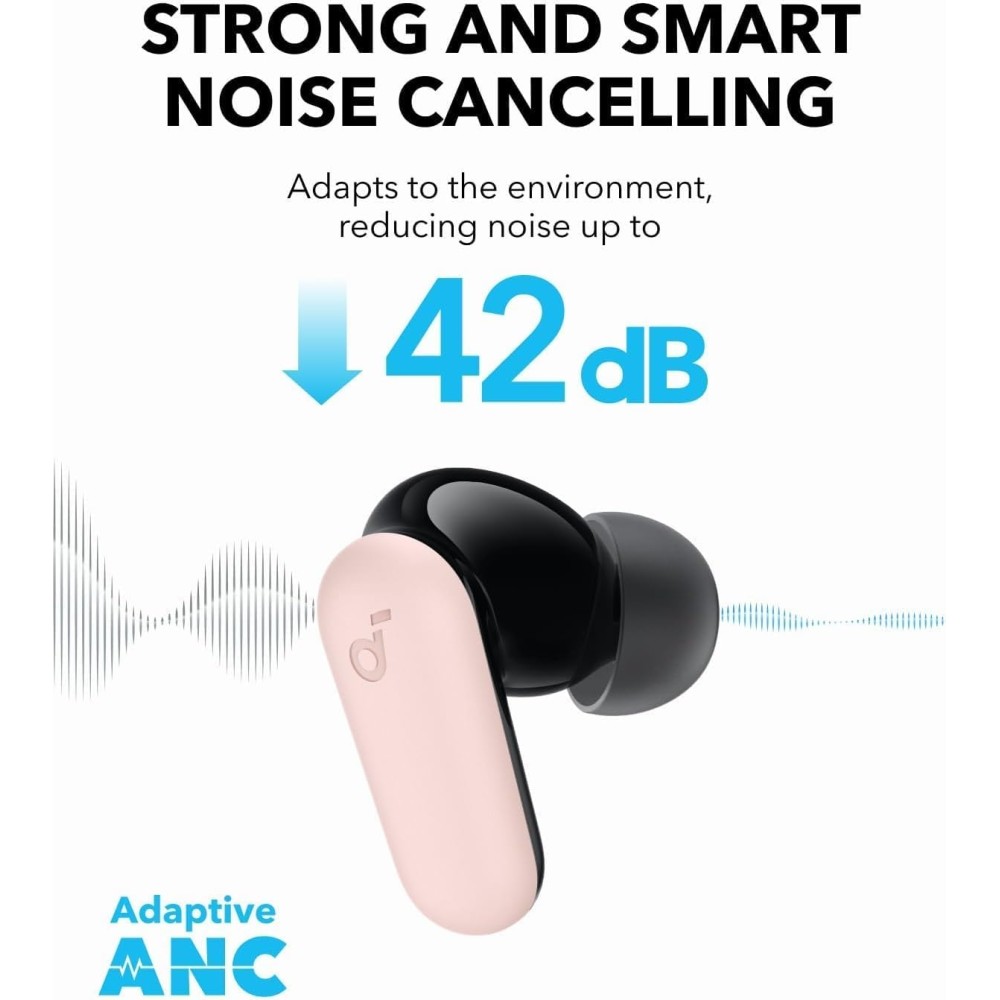 Soundcore P30i by Anker Noise Cancelling Earbuds, Strong and Smart Noise Cancelling, Powerful Bass, 45H Playtime, 2-in-1 Case and Phone Stand, IP54, Wireless Earbuds, Bluetooth 5.4 (Green) Soundcore P30i by Anker Noise Cancelling Earbuds, Strong and Smart Noise Cancelling, Powerful Bass, 45H Playtime, 2-in-1 Case and Phone Stand, IP54, Wireless Earbuds, Bluetooth 5.4 (Green)