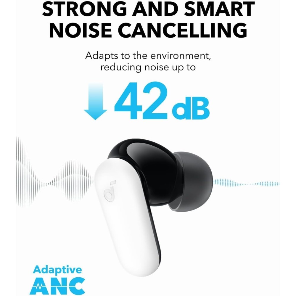 Soundcore P30i by Anker Noise Cancelling Earbuds, Strong and Smart Noise Cancelling, Powerful Bass, 45H Playtime, 2-in-1 Case and Phone Stand, IP54, Wireless Earbuds, Bluetooth 5.4 (Green) Soundcore P30i by Anker Noise Cancelling Earbuds, Strong and Smart Noise Cancelling, Powerful Bass, 45H Playtime, 2-in-1 Case and Phone Stand, IP54, Wireless Earbuds, Bluetooth 5.4 (Green)
