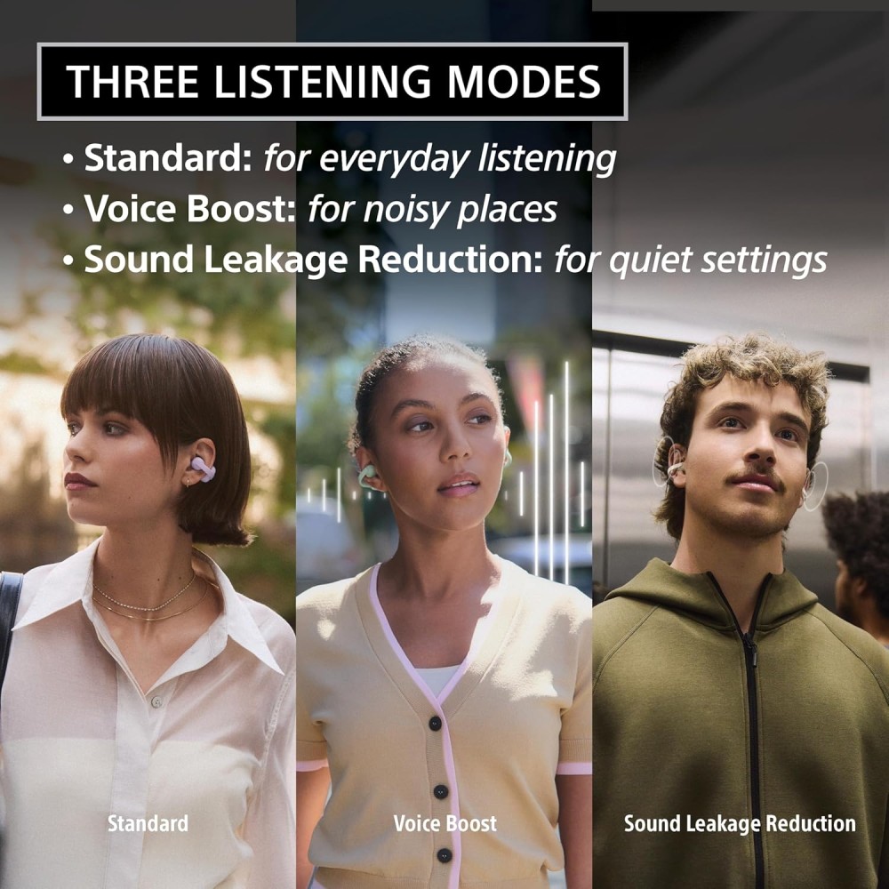 Sony LinkBuds Clip Open-Ear Truly Wireless Earbuds, Comfortable & Secure Fit, Lightweight Clip-On Design, Touch Controls, Ambient Sound Awareness, Water Resistant, Up to 37 Hrs of Playback, Black Sony LinkBuds Clip Open-Ear Truly Wireless Earbuds, Comfortable & Secure Fit, Lightweight Clip-On Design, Touch Controls, Ambient Sound Awareness, Water Resistant, Up to 37 Hrs of Playback, Black