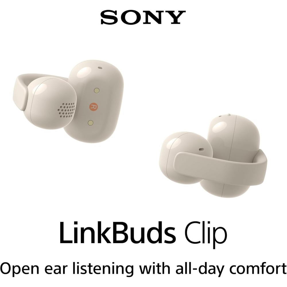 Sony LinkBuds Clip Open-Ear Truly Wireless Earbuds, Comfortable & Secure Fit, Lightweight Clip-On Design, Touch Controls, Ambient Sound Awareness, Water Resistant, Up to 37 Hrs of Playback, Black Sony LinkBuds Clip Open-Ear Truly Wireless Earbuds, Comfortable & Secure Fit, Lightweight Clip-On Design, Touch Controls, Ambient Sound Awareness, Water Resistant, Up to 37 Hrs of Playback, Black
