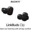 Sony LinkBuds Clip Open-Ear Truly Wireless Earbuds, Comfortable & Secure Fit, Lightweight Clip-On Design, Touch Controls, Ambient Sound Awareness, Water Resistant, Up to 37 Hrs of Playback, Black Sony LinkBuds Clip Open-Ear Truly Wireless Earbuds, Comfortable & Secure Fit, Lightweight Clip-On Design, Touch Controls, Ambient Sound Awareness, Water Resistant, Up to 37 Hrs of Playback, Black