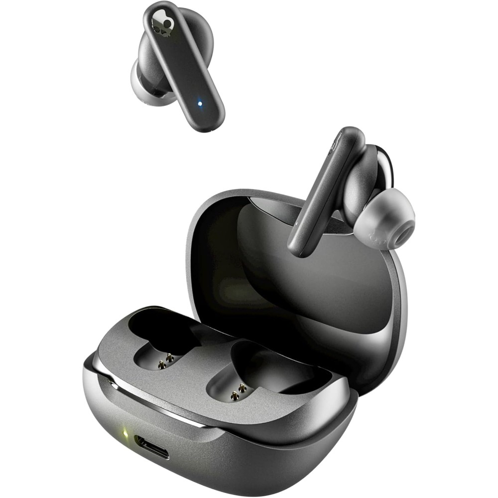 Skullcandy Smokin’ Buds Wireless Earbuds, Bluetooth Headphones, Noise Isolating Fit, Up to 20 Hours Battery, IPX4 Sweat and Water Resistant, Microphone for iPhone Android - True Black Skullcandy Smokin’ Buds Wireless Earbuds, Bluetooth Headphones, Noise Isolating Fit, Up to 20 Hours Battery, IPX4 Sweat and Water Resistant, Microphone for iPhone Android - True Black