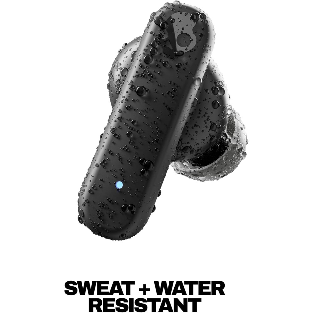 Skullcandy Smokin’ Buds Wireless Earbuds, Bluetooth Headphones, Noise Isolating Fit, Up to 20 Hours Battery, IPX4 Sweat and Water Resistant, Microphone for iPhone Android - True Black Skullcandy Smokin’ Buds Wireless Earbuds, Bluetooth Headphones, Noise Isolating Fit, Up to 20 Hours Battery, IPX4 Sweat and Water Resistant, Microphone for iPhone Android - True Black