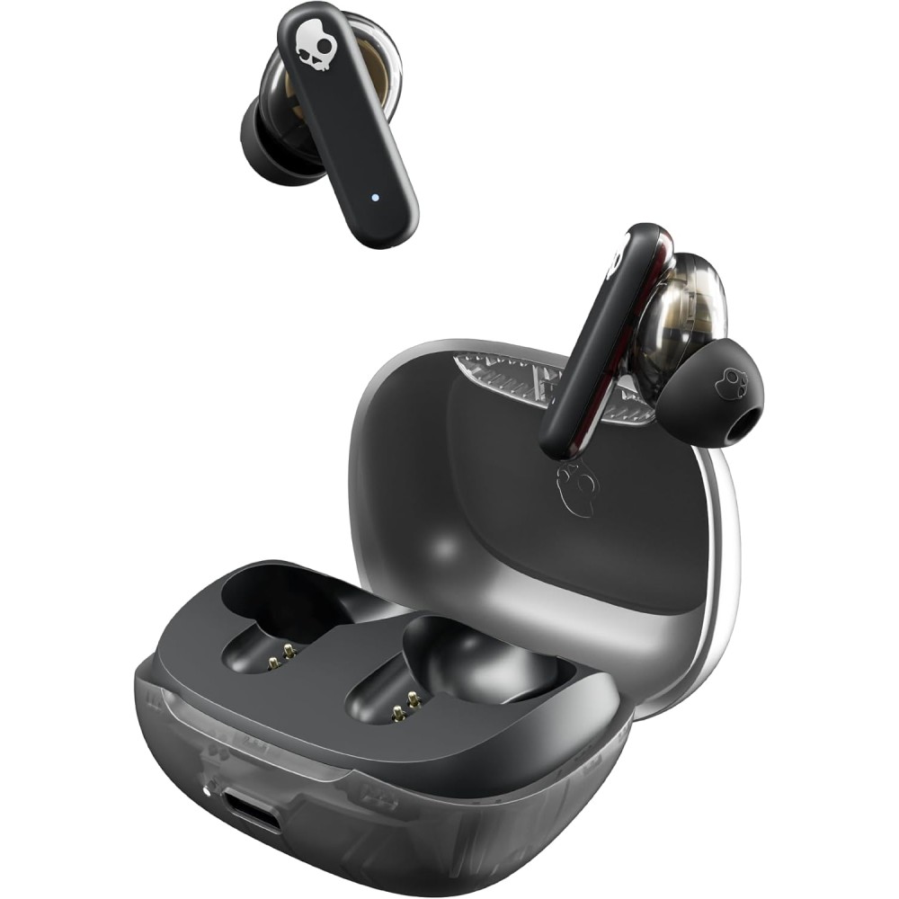 Skullcandy Smokin’ Buds Wireless Earbuds, Bluetooth Headphones, Noise Isolating Fit, Up to 20 Hours Battery, IPX4 Sweat and Water Resistant, Microphone for iPhone Android - True Black Skullcandy Smokin’ Buds Wireless Earbuds, Bluetooth Headphones, Noise Isolating Fit, Up to 20 Hours Battery, IPX4 Sweat and Water Resistant, Microphone for iPhone Android - True Black