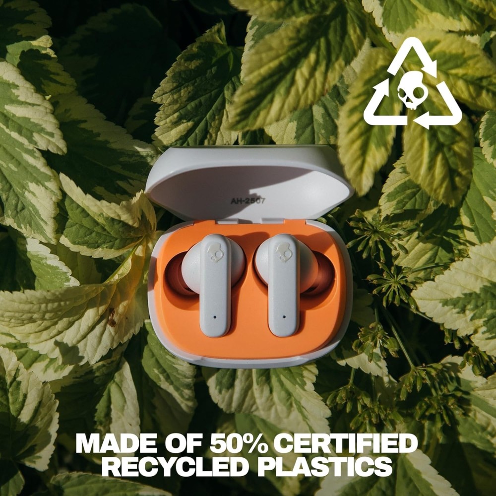 Skullcandy Smokin’ Buds Wireless Earbuds, Bluetooth Headphones, Noise Isolating Fit, Up to 20 Hours Battery, IPX4 Sweat and Water Resistant, Microphone for iPhone Android - True Black Skullcandy Smokin’ Buds Wireless Earbuds, Bluetooth Headphones, Noise Isolating Fit, Up to 20 Hours Battery, IPX4 Sweat and Water Resistant, Microphone for iPhone Android - True Black