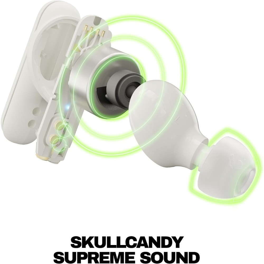 Skullcandy Smokin’ Buds Wireless Earbuds, Bluetooth Headphones, Noise Isolating Fit, Up to 20 Hours Battery, IPX4 Sweat and Water Resistant, Microphone for iPhone Android - True Black Skullcandy Smokin’ Buds Wireless Earbuds, Bluetooth Headphones, Noise Isolating Fit, Up to 20 Hours Battery, IPX4 Sweat and Water Resistant, Microphone for iPhone Android - True Black