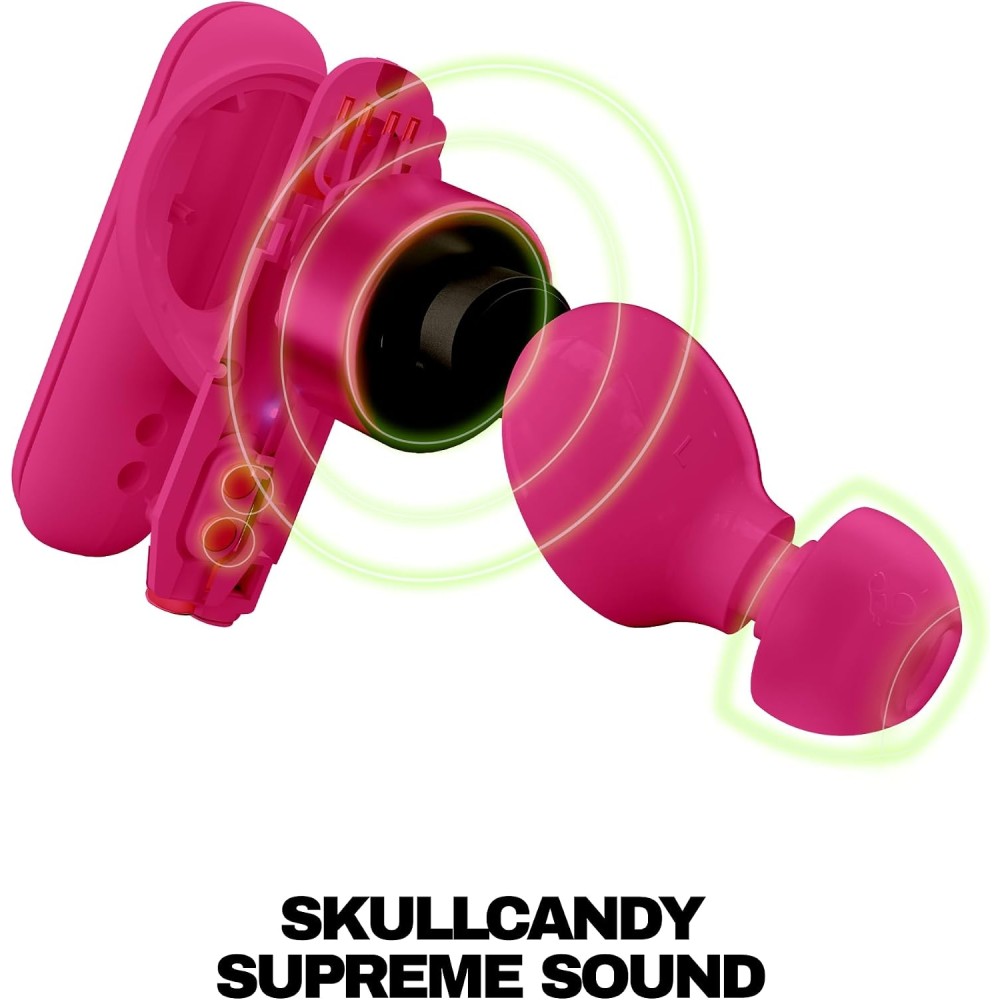 Skullcandy Smokin’ Buds Wireless Earbuds, Bluetooth Headphones, Noise Isolating Fit, Up to 20 Hours Battery, IPX4 Sweat and Water Resistant, Microphone for iPhone Android - True Black Skullcandy Smokin’ Buds Wireless Earbuds, Bluetooth Headphones, Noise Isolating Fit, Up to 20 Hours Battery, IPX4 Sweat and Water Resistant, Microphone for iPhone Android - True Black