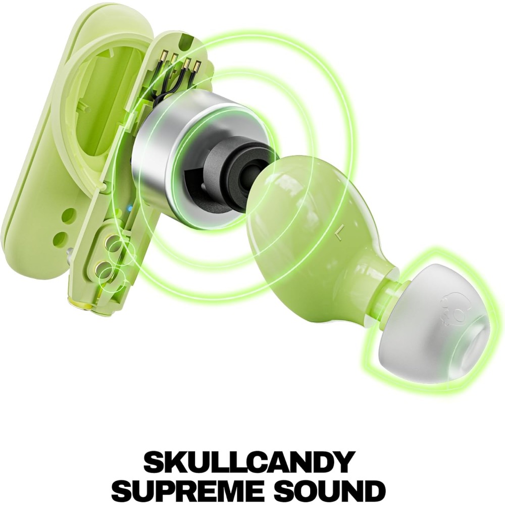 Skullcandy Smokin’ Buds Wireless Earbuds, Bluetooth Headphones, Noise Isolating Fit, Up to 20 Hours Battery, IPX4 Sweat and Water Resistant, Microphone for iPhone Android - True Black Skullcandy Smokin’ Buds Wireless Earbuds, Bluetooth Headphones, Noise Isolating Fit, Up to 20 Hours Battery, IPX4 Sweat and Water Resistant, Microphone for iPhone Android - True Black