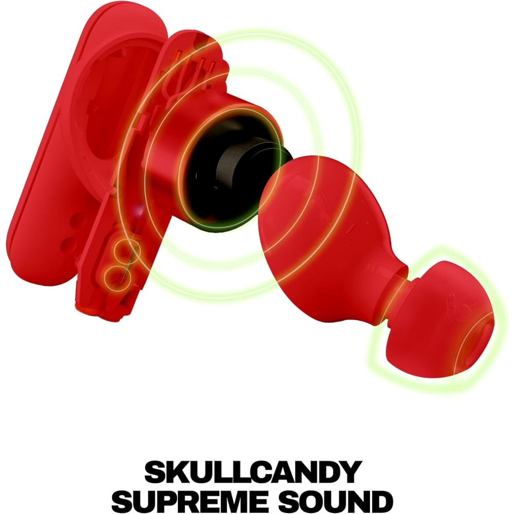 Skullcandy Smokin’ Buds Wireless Earbuds, Bluetooth Headphones, Noise Isolating Fit, Up to 20 Hours Battery, IPX4 Sweat and Water Resistant, Microphone for iPhone Android - True Black Skullcandy Smokin’ Buds Wireless Earbuds, Bluetooth Headphones, Noise Isolating Fit, Up to 20 Hours Battery, IPX4 Sweat and Water Resistant, Microphone for iPhone Android - True Black