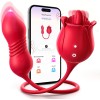 Vibrator Dildo Sex Toys for Women - MOOLIGIRL Rose Sex Toy with Thrusting G Spot Vibrators & 10 Sucking Modes for Clitoral Nipple Stimulation Anal Dildos Adult Sex Toys Games for Couples Sex Machine Vibrator Dildo Sex Toys for Women - MOOLIGIRL Rose Sex Toy with Thrusting G Spot Vibrators & 10 Sucking Modes for Clitoral Nipple Stimulation Anal Dildos Adult Sex Toys Games for Couples Sex Machine