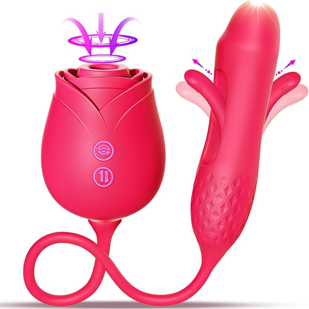 Vibrator Dildo Sex Toys for Women - MOOLIGIRL Rose Sex Toy with Thrusting G Spot Vibrators & 10 Sucking Modes for Clitoral Nipple Stimulation Anal Dildos Adult Sex Toys Games for Couples Sex Machine Vibrator Dildo Sex Toys for Women - MOOLIGIRL Rose Sex Toy with Thrusting G Spot Vibrators & 10 Sucking Modes for Clitoral Nipple Stimulation Anal Dildos Adult Sex Toys Games for Couples Sex Machine