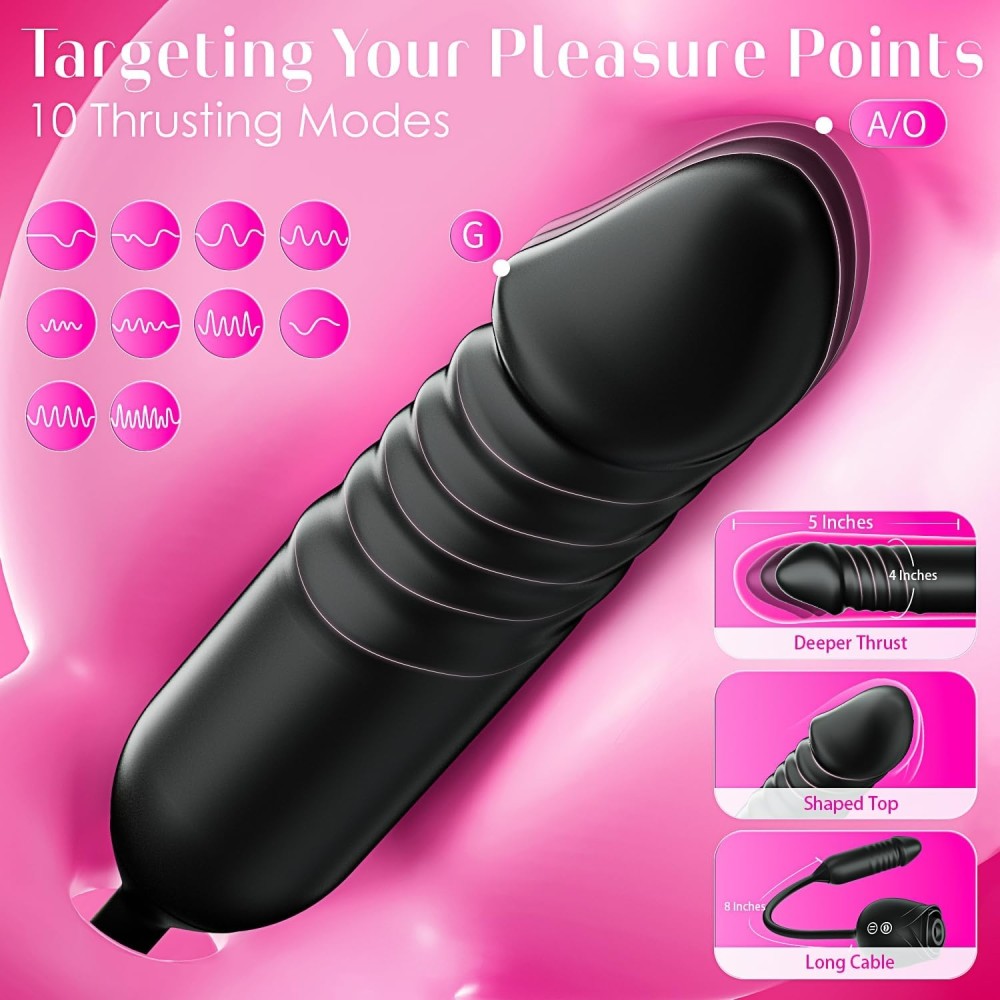 Vibrator Dildo Sex Toys for Women - MOOLIGIRL Rose Sex Toy with Thrusting G Spot Vibrators & 10 Sucking Modes for Clitoral Nipple Stimulation Anal Dildos Adult Sex Toys Games for Couples Sex Machine Vibrator Dildo Sex Toys for Women - MOOLIGIRL Rose Sex Toy with Thrusting G Spot Vibrators & 10 Sucking Modes for Clitoral Nipple Stimulation Anal Dildos Adult Sex Toys Games for Couples Sex Machine