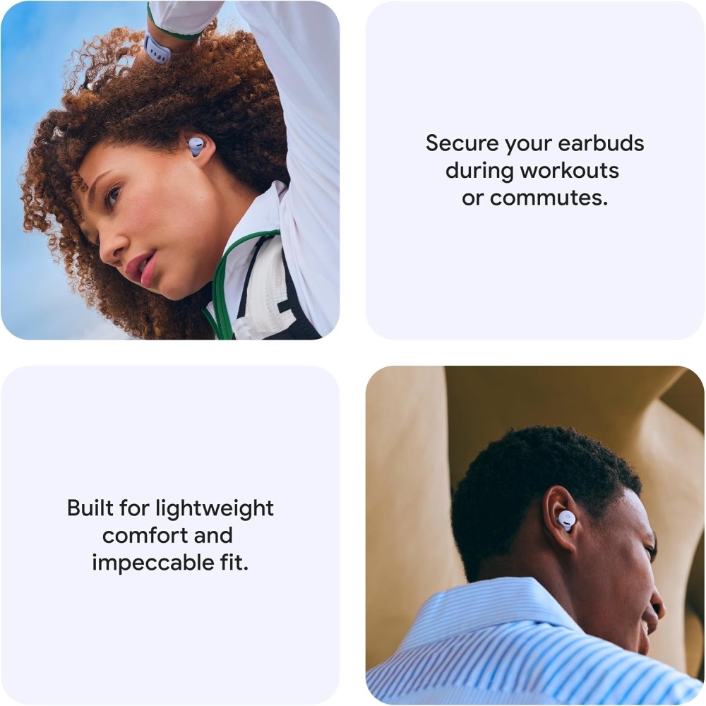Google Pixel Buds 2a - Wireless Bluetooth Earbuds with Active Noise Cancellation and Transparency Mode - Lightweight, Comfortable Fit - 20-Hour Battery - Water Resistant - Built for Gemini - Berry Google Pixel Buds 2a - Wireless Bluetooth Earbuds with Active Noise Cancellation and Transparency Mode - Lightweight, Comfortable Fit - 20-Hour Battery - Water Resistant - Built for Gemini - Berry