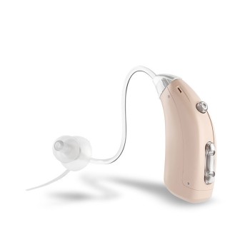 Rechargeable Hearing Aid with Charging Case, Single Pack
