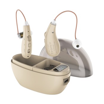 Rechargeable Hearing Amplifier For Hearing Loss With Charging Case