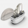 Mini Hearing Amplifiers Rechargeable Hearing Aid for Seniors with Charging Base LED Power Display